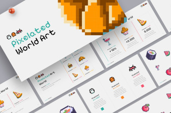 Pixels PowerPoint Template